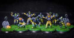 Necromantic Horror Blood Bowl Team – The Wolfenburg Crypt-Stealers - Painting comission