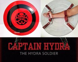 Captain America Hydra Shield Red Skull HYDRA Shield Marvel Cinematic Universe Shield For Use Cosplay and Roleplay Shield