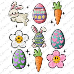 Easter doodles png sublimation design download, Easter Day png