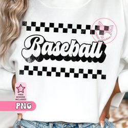 Baseball Checkered PNG, Baseball Womens Tshirts Bestseller T, 12