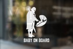 Geek Baby on Board Car Window Decal The Child Bumper Sticke