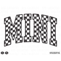 Retro Checkered Mini Png Svg Instant Download, Checkered, 47