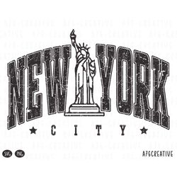 Retro New York Png Instant Download, New York Sublimation, 122