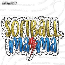Dalmatian Softball Mama Png, Game Day Png, 51