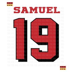 Debo Samuel San Fransisco Jersey Digital File for t shirt pr, 53