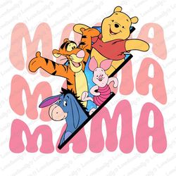 mama png sublimation design, mama bear png, honey bear mama, 45