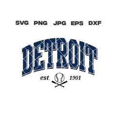 Detroit svg, Baseball svg, DetroitTigers svg, png, jpg, eps