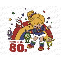 Made in the 80s png, Nostalgia Cartoon Friends png, Vintage