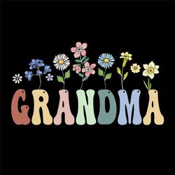 Grandma Gifts Women Wildflower Floral Design Grandma Digital PNG