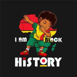 I Am Black History Month Kids Boys Afro African American Digital PNG