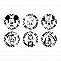 Mouse and Friends Checkered Bundle Svg, Mouse and Friends Si