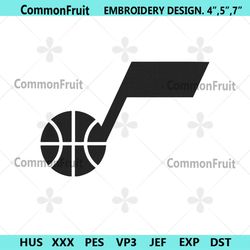 Utah Jazz Logo NBA Team Embroidery Design File