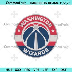 Washington Wizards NBA Team Embroidery Design File