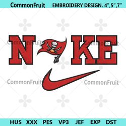 Nike Tampa Bay Buccaneers Swoosh Embroidery Design Download