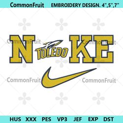 Nike Toledo Rockets Swoosh Embroidery Design Download File