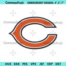 Chicago Bears Logo NFL Embroidery Design Download