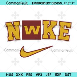 Nike Logo Swoosh Washington Commanders Embroidery Design Download