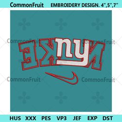 New York Giants Reverse Nike Embroidery Design Download File