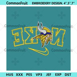 Minnesota Vikings Reverse Nike Embroidery Design Download File
