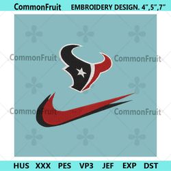 Houston Texans Nike Swoosh Embroidery Design Download
