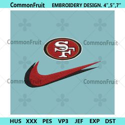 San Francisco 49ers Nike Swoosh Embroidery Design Download