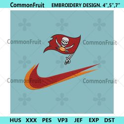 Tampa Bay Buccaneers Nike Swoosh Embroidery Design Download