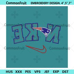 New England Patriots Reverse Nike Embroidery Design Download File