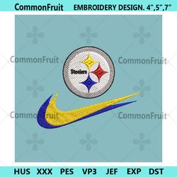 Pittsburgh Steelers Nike Swoosh Embroidery Design Download