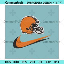 Cleveland Browns Nike Swoosh Embroidery Design Download Png