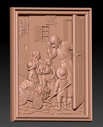 3D Model STL file Painting Veterinarian for CNC Router Engraver Carving Milling