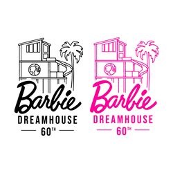 Barbi Dream House 60th SVG, Barbi 60th Celebration Dream House SVG, Barb Svg, Barbie Movie 2023, Instant Download
