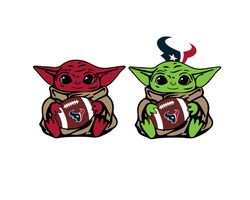Houston Texans Baby Yoda NFL Svg, Sport Svg, Football