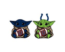 Baby Yoda with Indianapolis Colts NFL png, Baby Yoda NFL png, NFL png