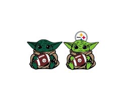 Baby Yoda with Pittsburgh Steelers NFL png, Baby Yoda NFL png, NFL png
