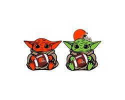 Baby Yoda with Cleveland Browns NFL png, Baby Yoda NFL png, NFL png