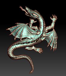 3D STL Model for CNC file Dragon