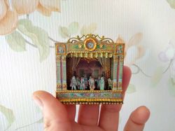 Puppet show. Paper theater.1:12 scale.
