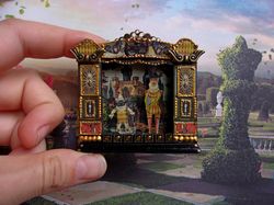 Puppet show. Dollhouse miniature.1:12 scale.