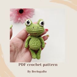 Crochet pattern Frog. Amigurumi toys. In English PDF