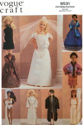 Barbie clothes patterns Vogue 95311 PDF