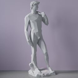 DIY David (Michelangelo) 3D template Papercraft PDF