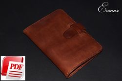 Leather template driver wallet- wallet pattern pdf - DIY  - Leather Wallet Pattern