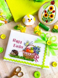 Cross Stitch Pattern PDF EASTER HEDGEHOG by CrossStitchingForFun from "Ready for Holidays" Hedgehog Set Instant Download