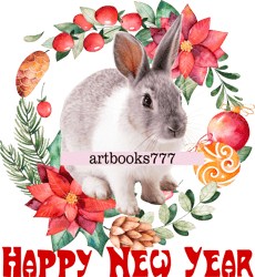 Year of the hare, 2023, rabbit, new year, sublimation-2