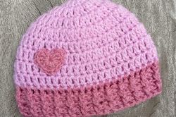 Crochet Pattern Reversible Baby Beanie