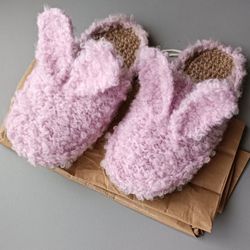 Bunny slippers adult Hemp sandals rabbit cloced toe animal shoes