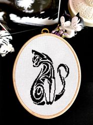 cross stitch pattern pdf black cat by crossstitchingforfun geometric cross stitch pattern, modern cross stitch pattern