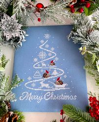 christmas cross stitch pattern pdf hedgehog christmas tree by crossstitchingforfun, christmas ornament cross stitch