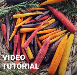 Miniature carrots. TUTORIAL. VIDEO, pattern. Mini vegetables. Polymer clay.