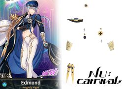 Set of cosplay accessories for Edmond from game NU:Carnival